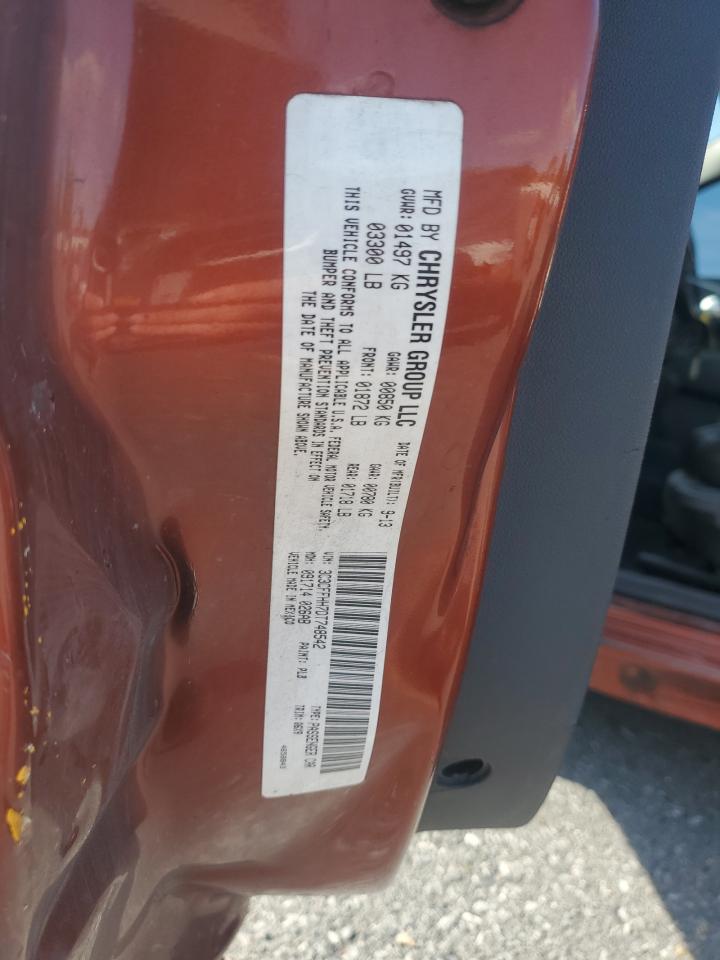 2013 Fiat 500 Sport VIN: 3C3CFFHH7DT748542 Lot: 85125675