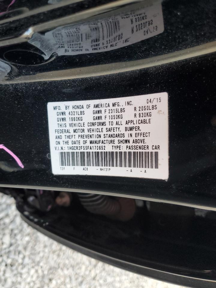 2015 Honda Accord Sport VIN: 1HGCR2F55FA170652 Lot: 85335145