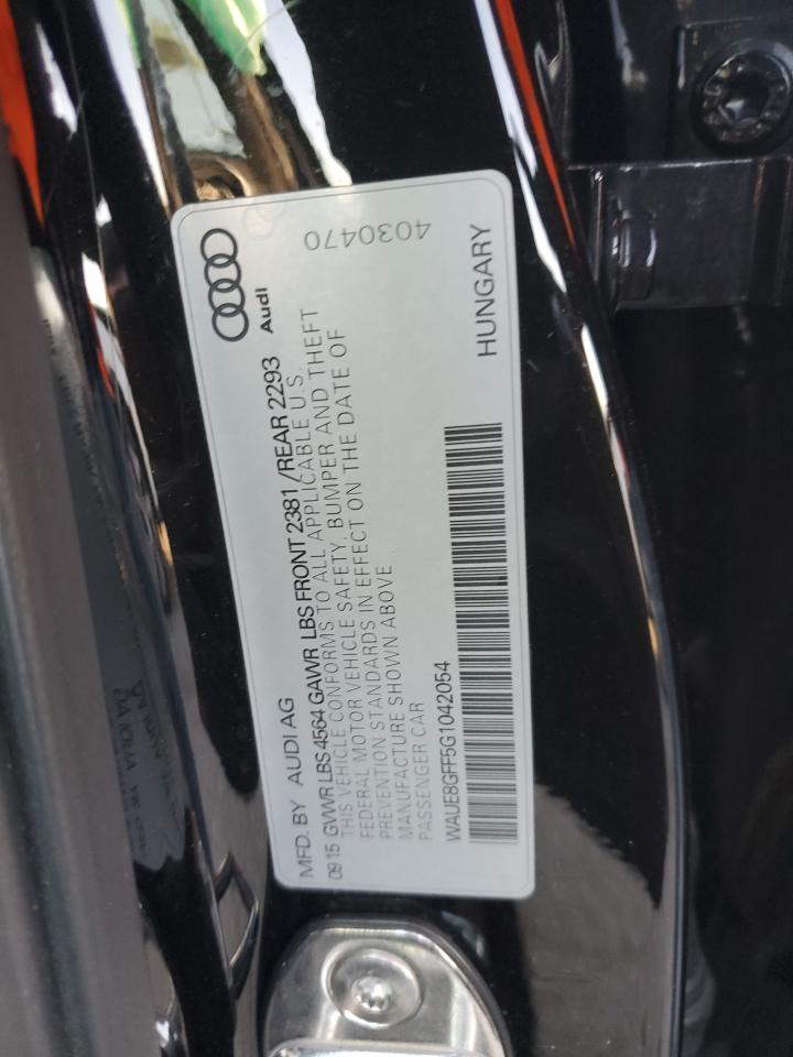 2016 Audi A3 Premium Plus VIN: WAUE8GFF5G1042054 Lot: 90320695