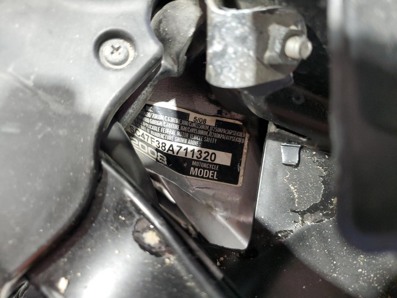 2008 Honda Gl1800 VIN: 1HFSC47F38A711320 Lot: 92677955