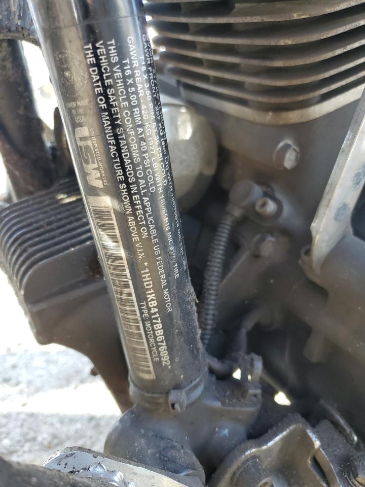 2011 Harley-Davidson Flhx VIN: 1HD1KB417BB676092 Lot: 89615705