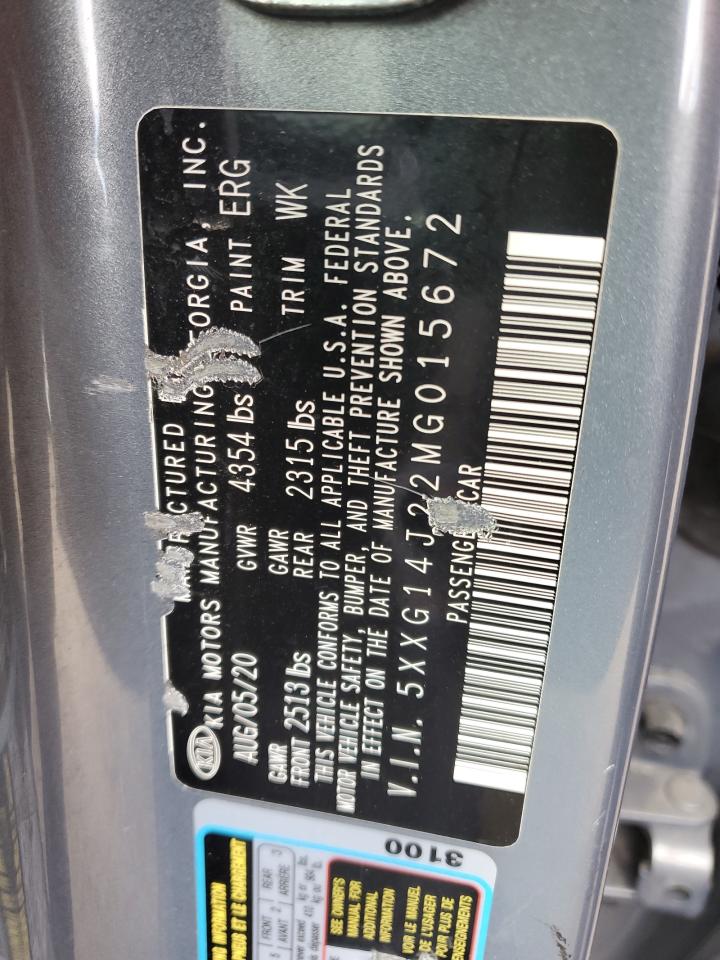 2021 Kia K5 Lxs VIN: 5XXG14J22MG015672 Lot: 90280955