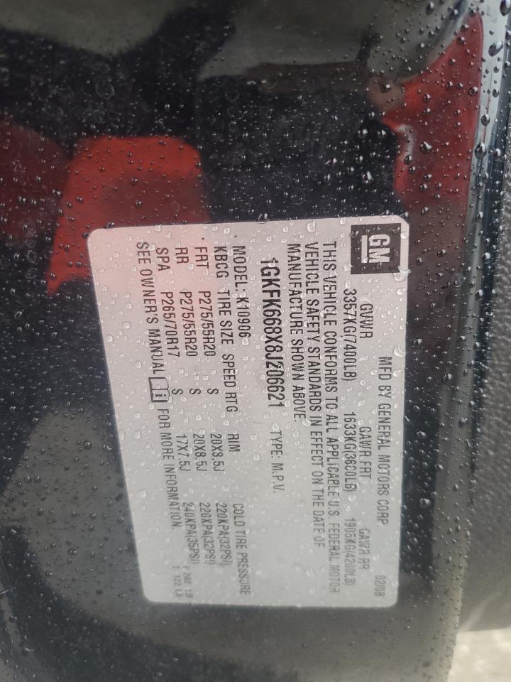 2008 GMC Yukon Xl D VIN: 1GKFK668X8J206621 Lot: 85957365