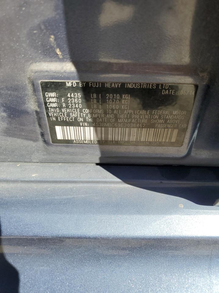 2014 Subaru Legacy 2.5I Premium VIN: 4S3BMBC69E3036462 Lot: 87044025