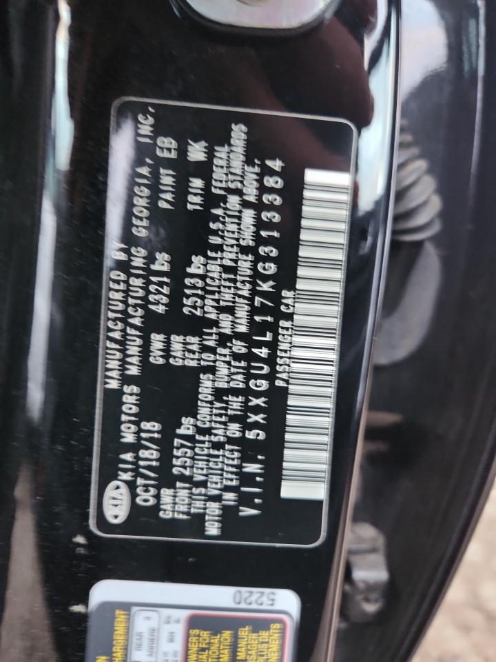 2019 Kia Optima Ex VIN: 5XXGU4L17KG313384 Lot: 82381925