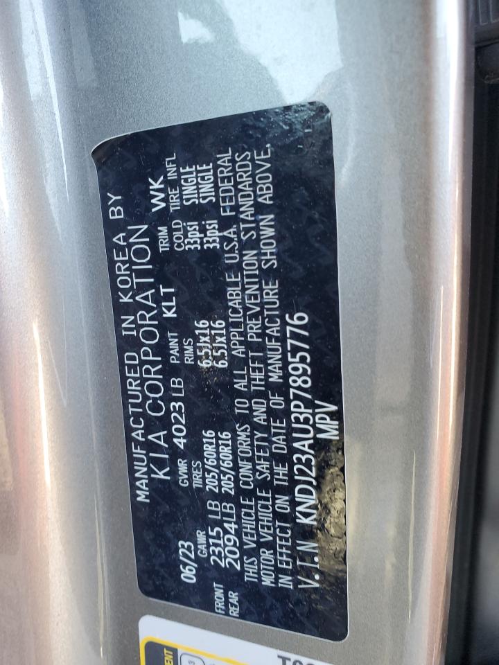 2023 Kia Soul Lx VIN: KNDJ23AU3P7895776 Lot: 86486795