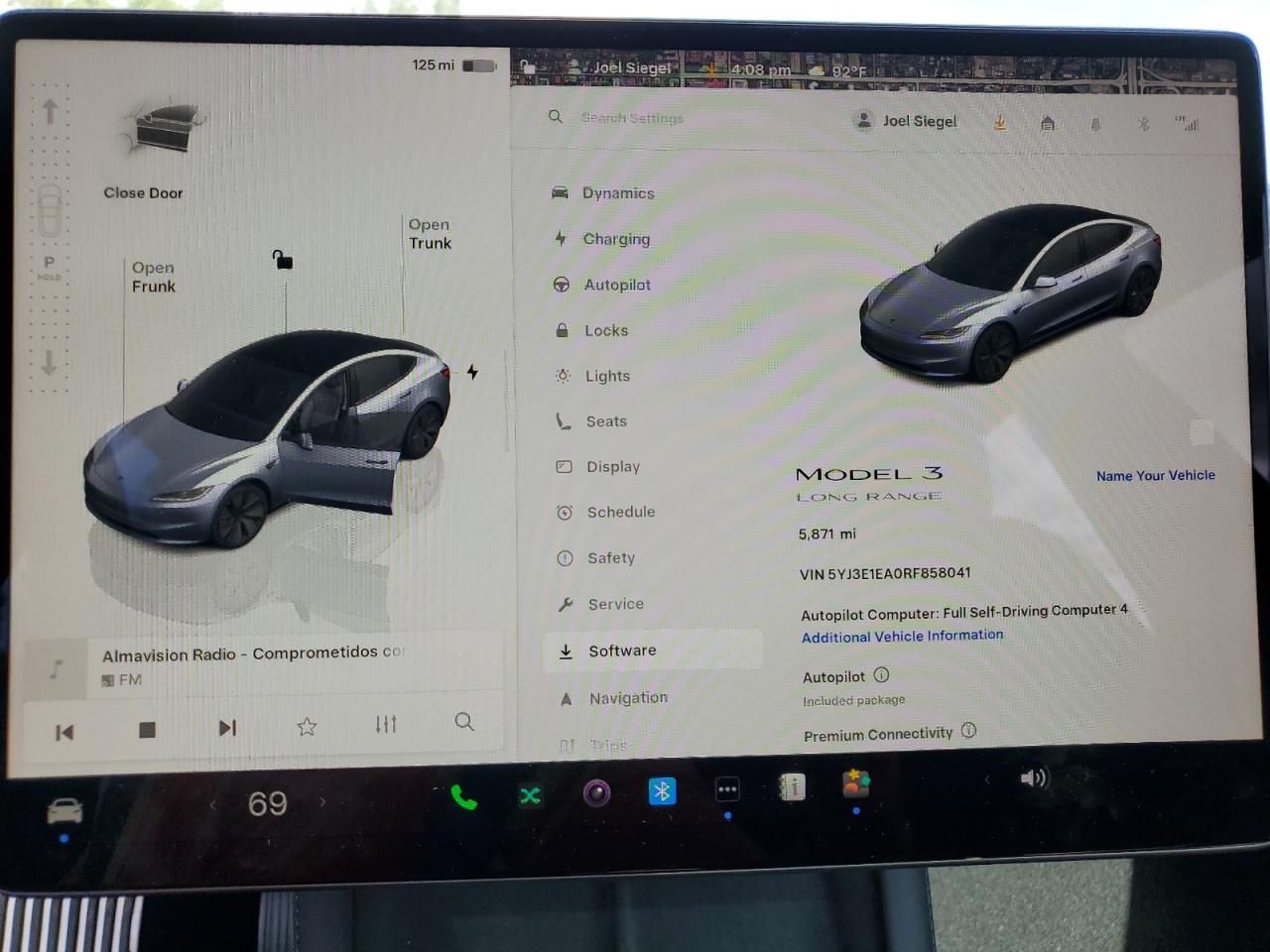 2024 Tesla Model 3 VIN: 5YJ3E1EA0RF858041 Lot: 84290345