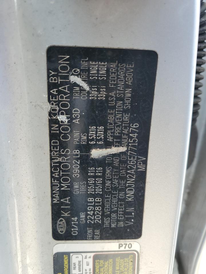 2014 Kia Soul VIN: KNDJN2A26E7715476 Lot: 84059205