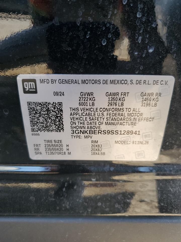 2025 Chevrolet Blazer Rs VIN: 3GNKBERS9SS128941 Lot: 81918995