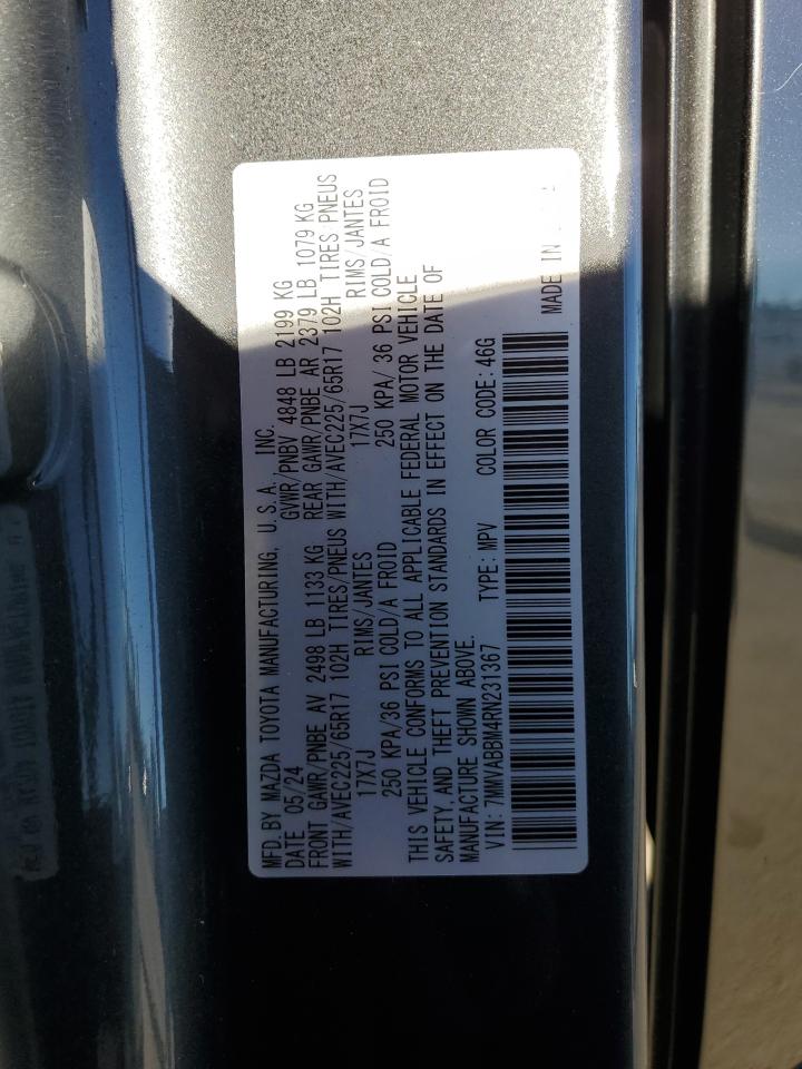 2024 Mazda Cx-50 Preferred VIN: 7MMVABBM4RN231367 Lot: 87050125