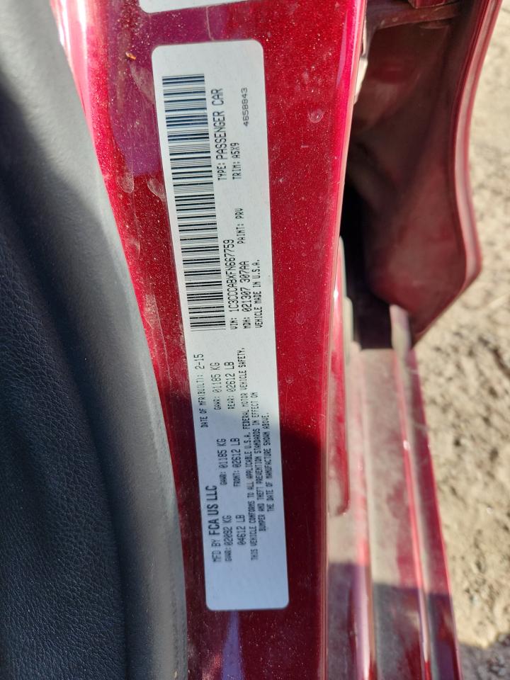 2015 Chrysler 200 Limited VIN: 1C3CCCABXFN667759 Lot: 82183855