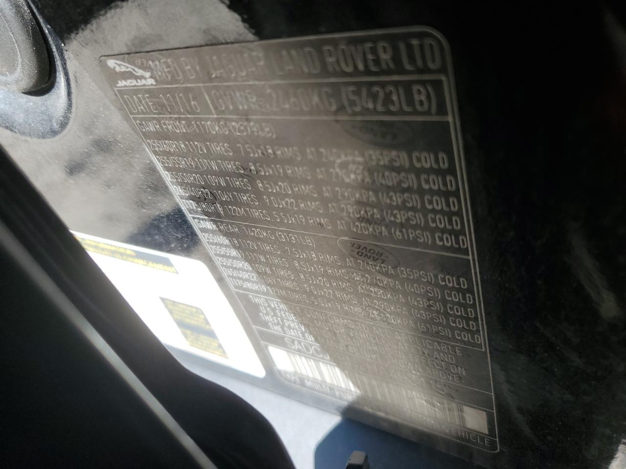 2017 Jaguar F-Pace Premium VIN: SADCJ2BN2HA493415 Lot: 84954315