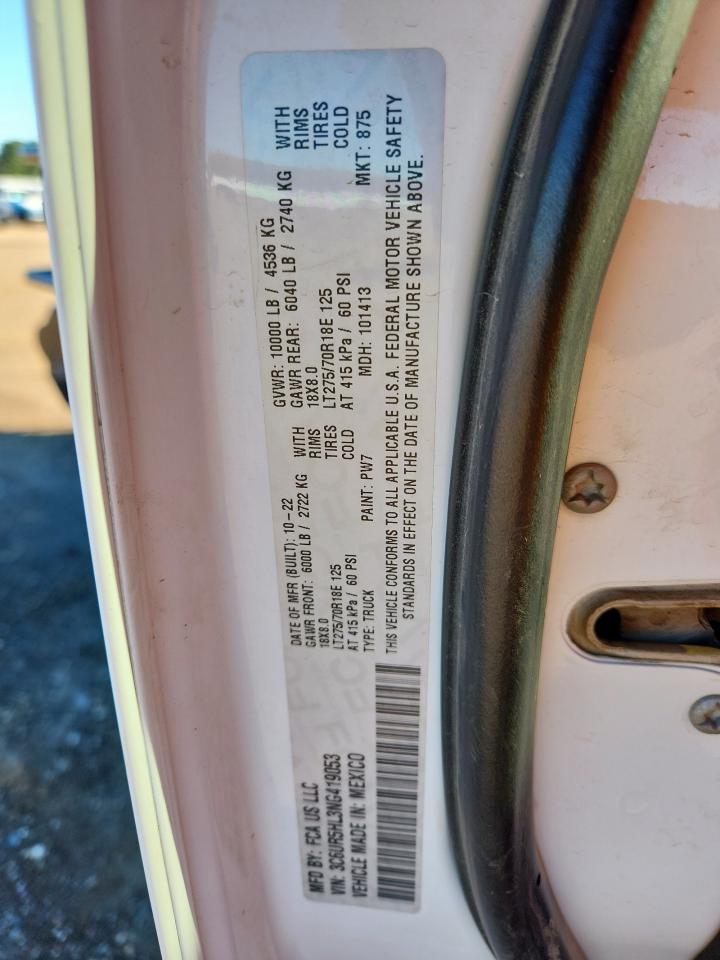 2022 Ram 2500 Tradesman VIN: 3C6UR5HL3NG419053 Lot: 90679215