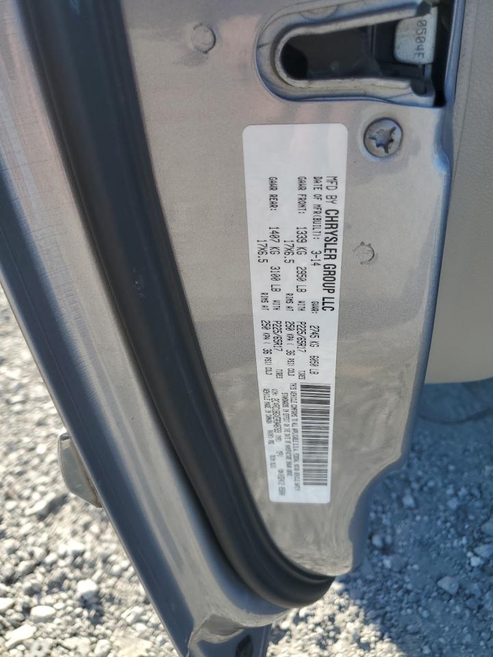 2014 Chrysler Town & Country Touring VIN: 2C4RC1BGXER348769 Lot: 89876685