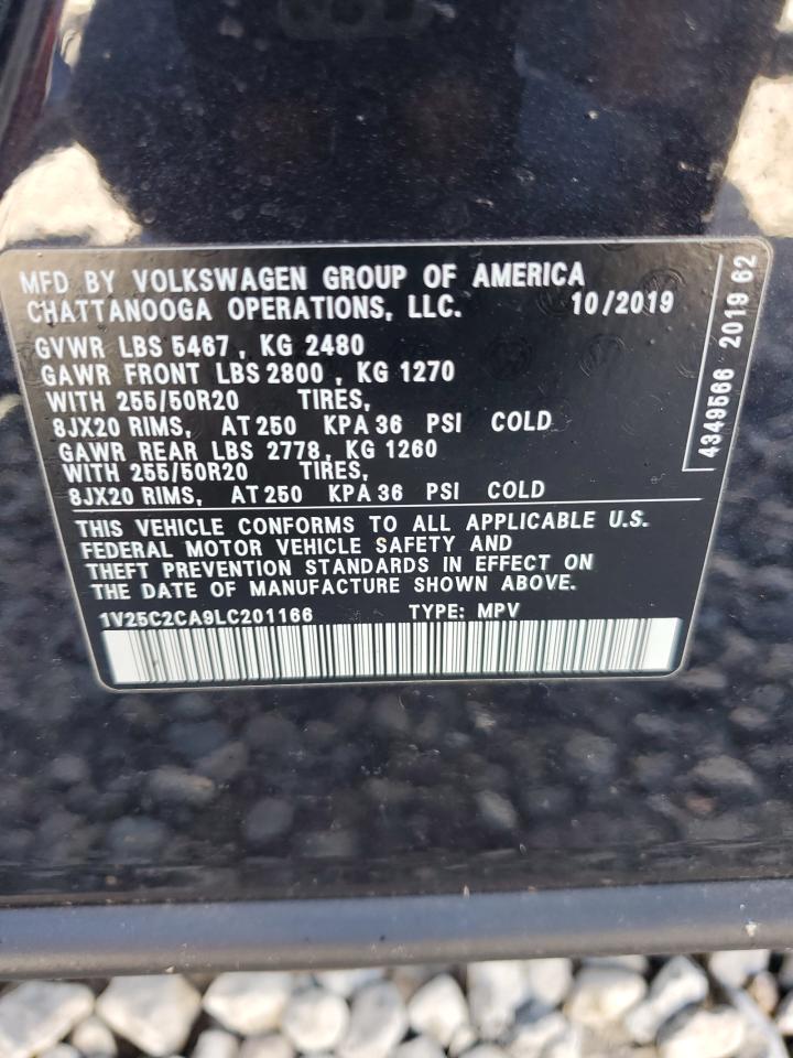 2020 Volkswagen Atlas Cross Sport Se VIN: 1V25C2CA9LC201166 Lot: 82485045