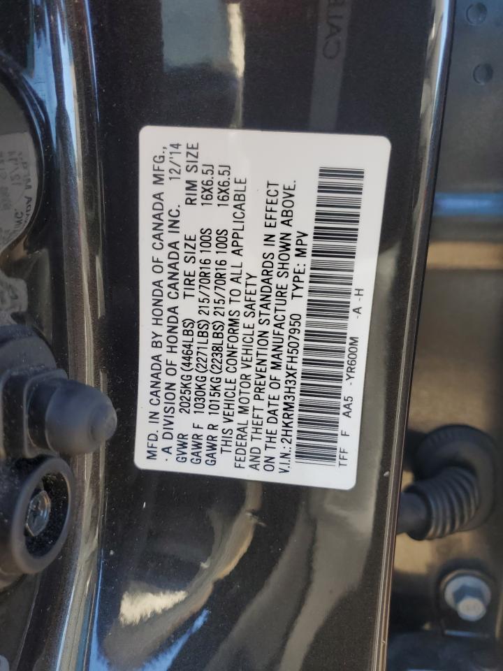 2015 Honda Cr-V Lx VIN: 2HKRM3H3XFH507950 Lot: 85818665