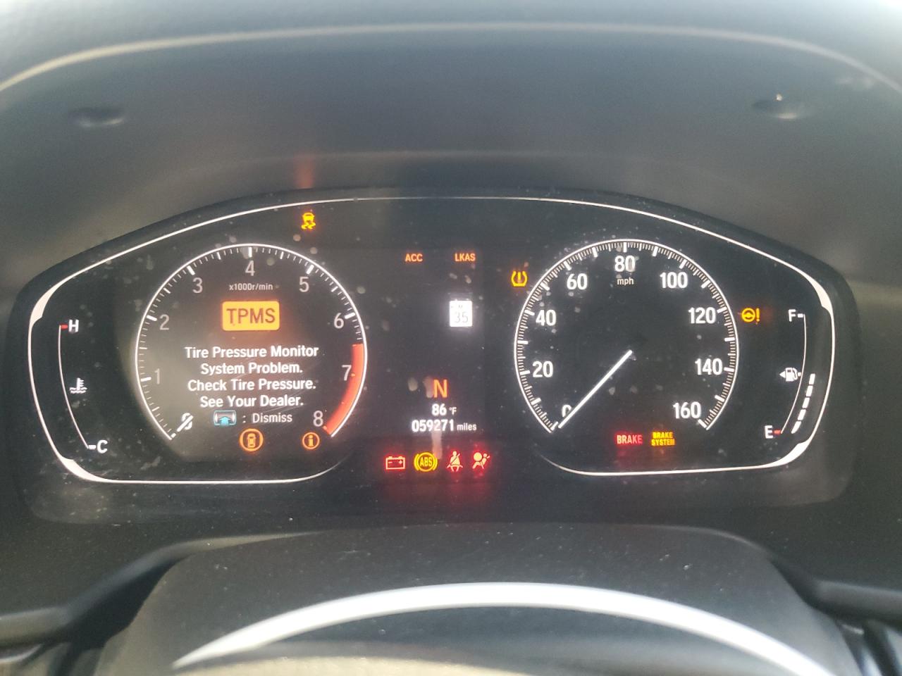 2019 Honda Accord Lx VIN: 1HGCV1F19KA126926 Lot: 85200965