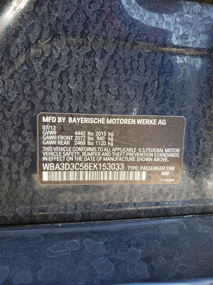 2014 BMW 328 D VIN: WBA3D3C56EK153033 Lot: 82242045