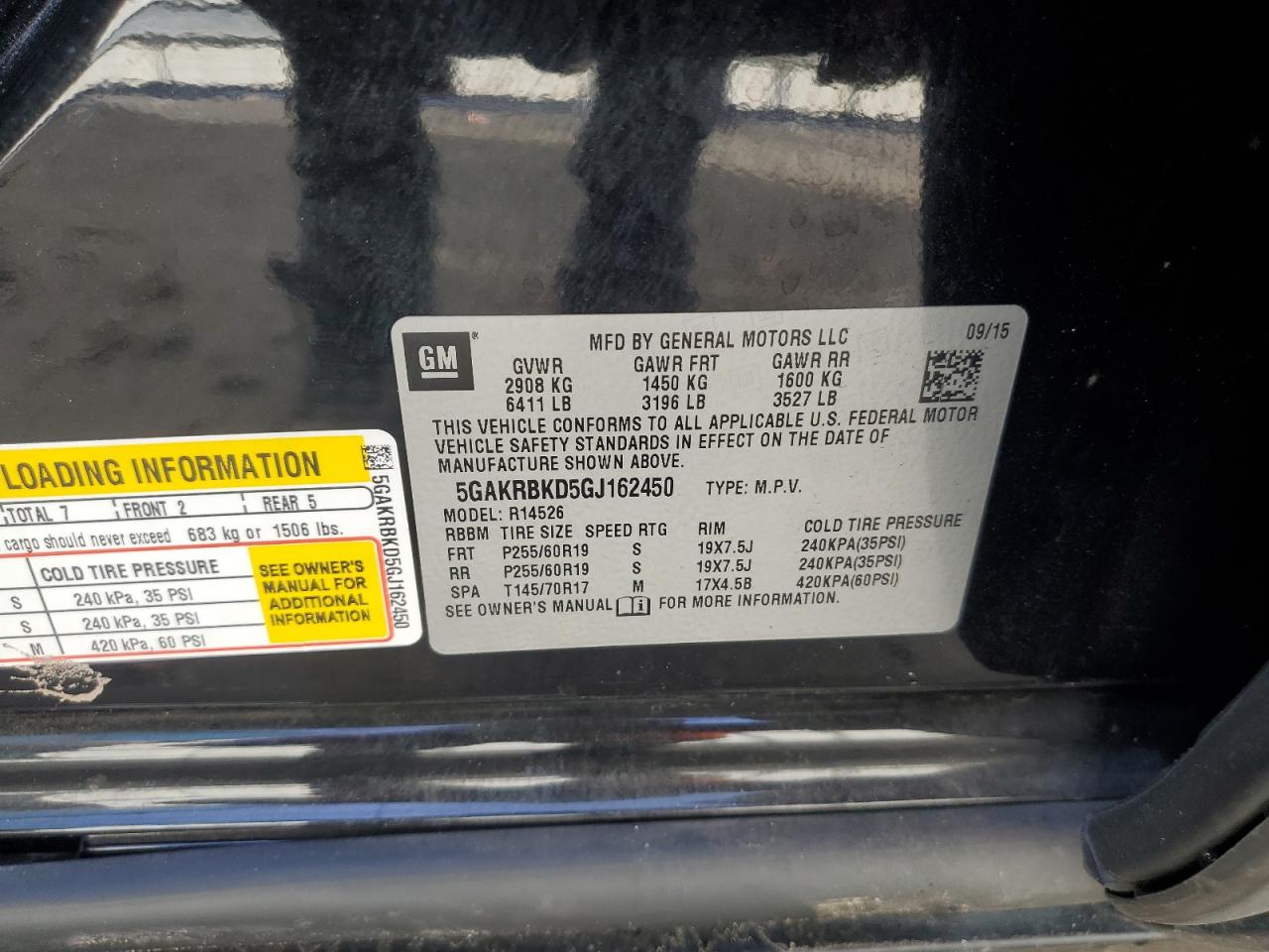 2016 Buick Enclave VIN: 5GAKRBKD5GJ162450 Lot: 85197215