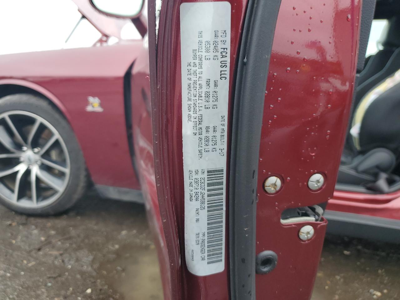 2017 Dodge Challenger R/T 392 VIN: 2C3CDZFJ2HH598125 Lot: 90441215