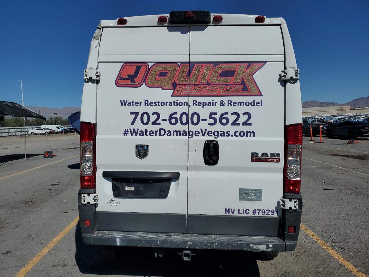 2018 Ram Promaster 2500 2500 High VIN: 3C6TRVCG1JE120138 Lot: 85579675