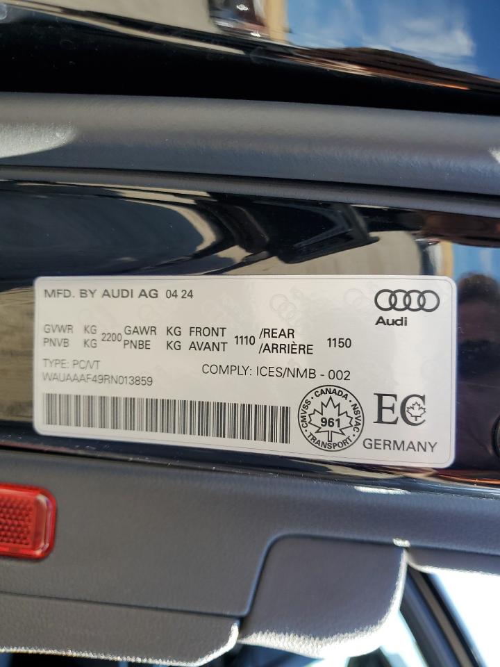 2024 Audi A4 Komfort 45 VIN: WAUAAAF49RN013859 Lot: 86271055