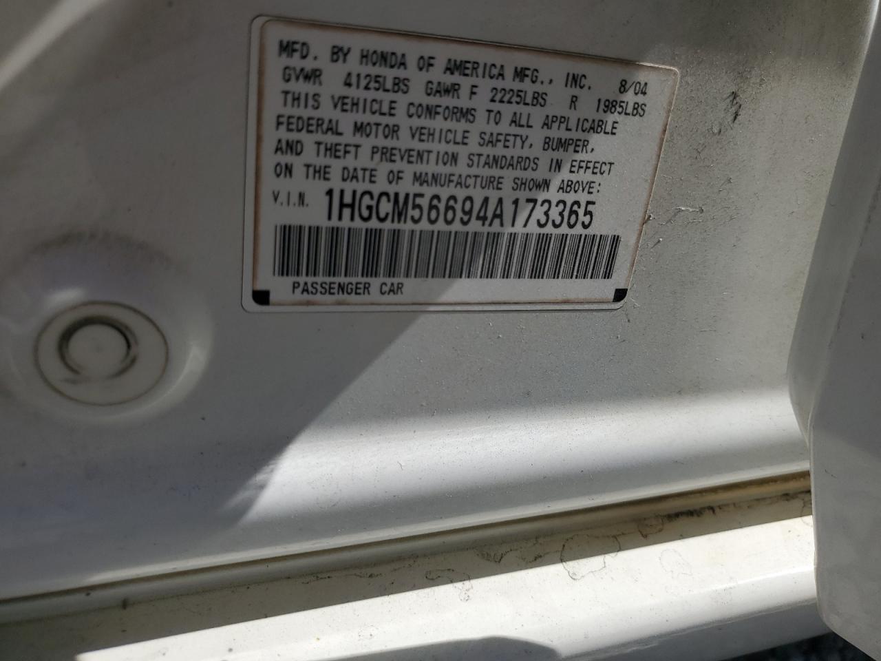 2006 Honda Accord Ex VIN: 1HGCM72616A017826 Lot: 82472245