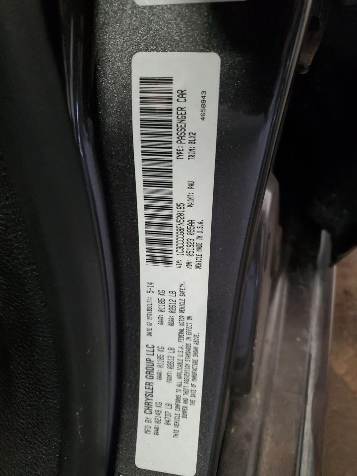 2015 Chrysler 200 C VIN: 1C3CCCCG8FN520185 Lot: 84905455