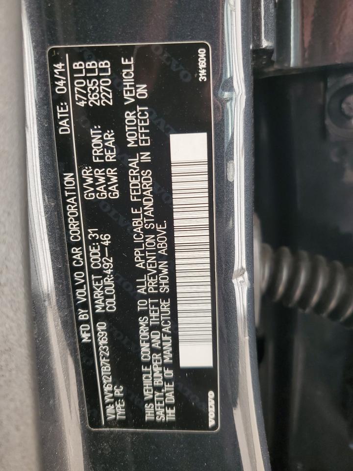 2015 Volvo S60 Premier VIN: YV1612TB7F2316910 Lot: 87043755