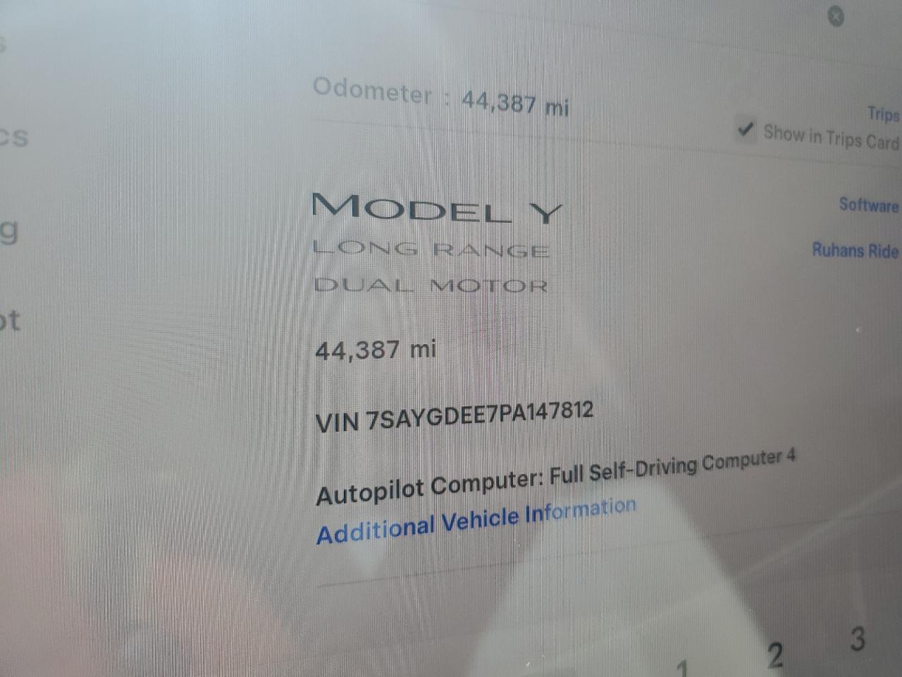 2023 Tesla Model Y VIN: 7SAYGDEE7PA147812 Lot: 86820475