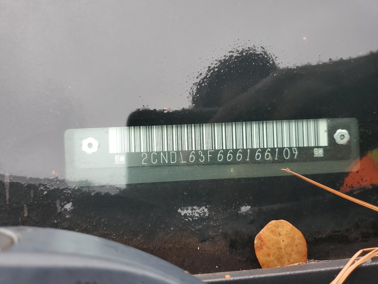 2006 Chevrolet Equinox Lt VIN: 2CNDL63F666166109 Lot: 90080435