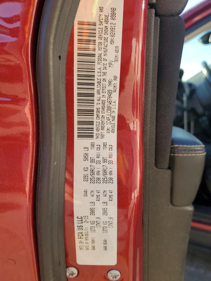 2015 Jeep Cherokee Latitude VIN: 1C4PJLCB8FW670489 Lot: 82487195