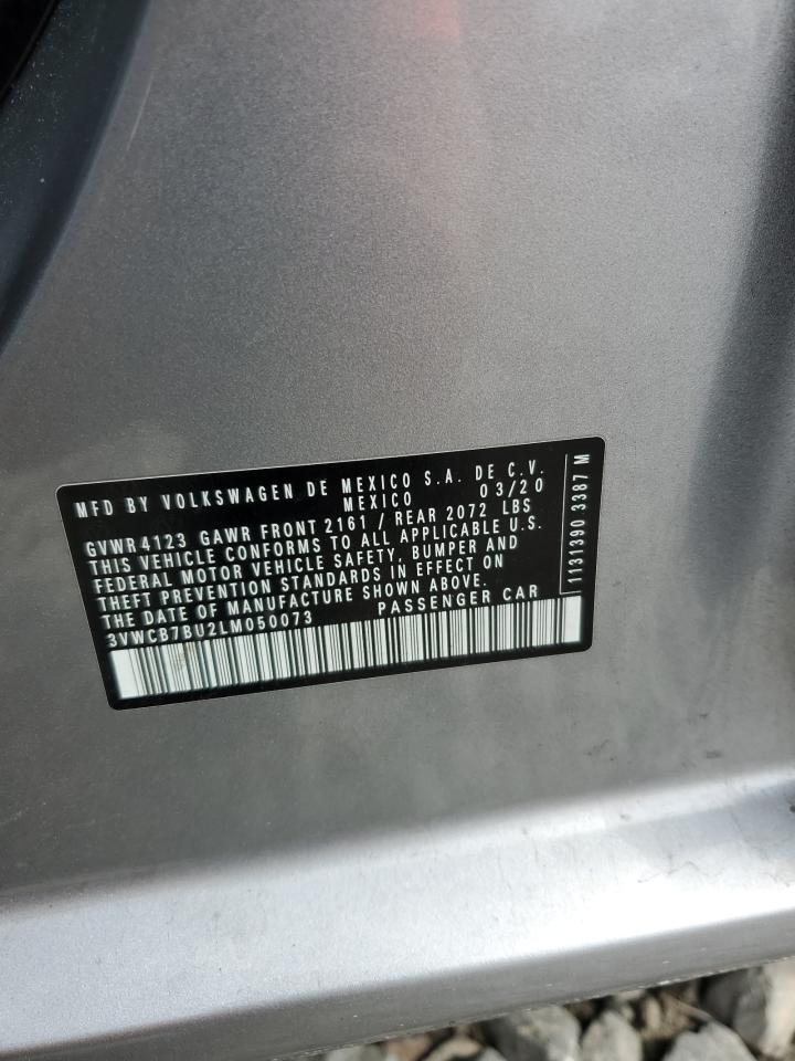 2020 Volkswagen Jetta S VIN: 3VWCB7BU2LM050073 Lot: 82353125
