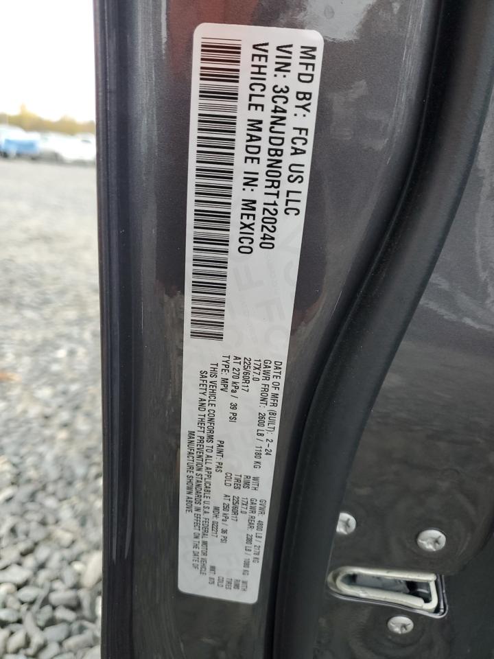 2024 Jeep Compass Latitude VIN: 3C4NJDBN0RT120240 Lot: 90589725