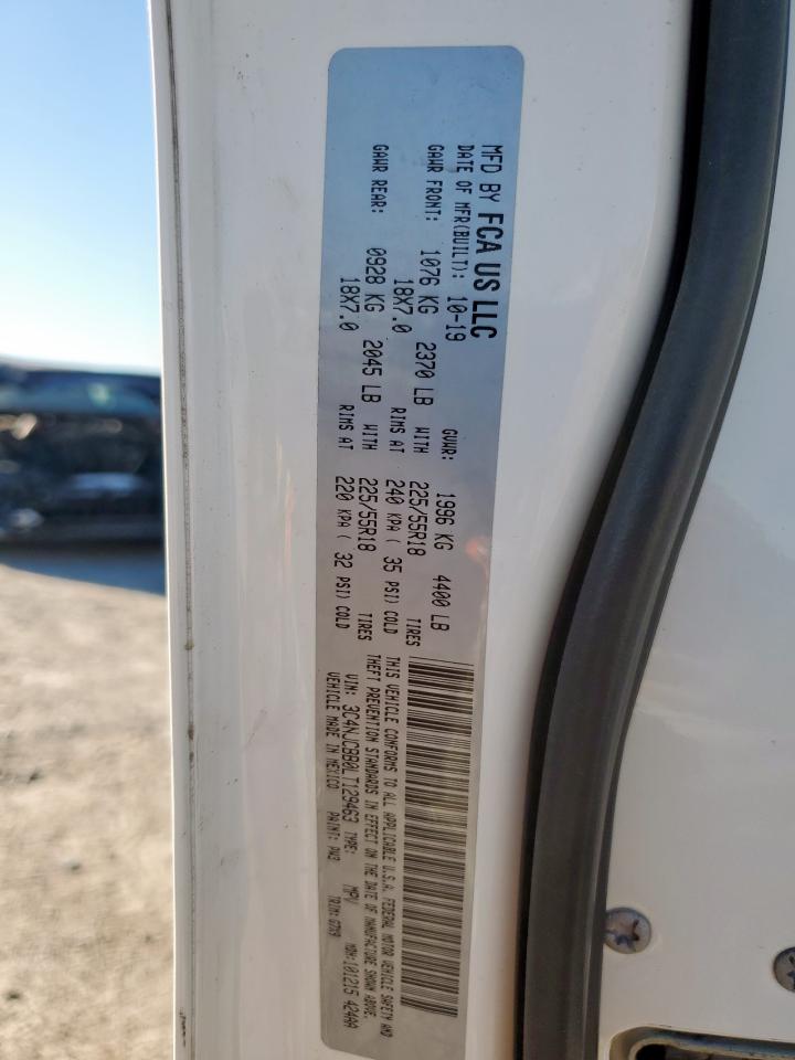 2020 Jeep Compass Latitude VIN: 3C4NJCBB0LT129463 Lot: 90941715