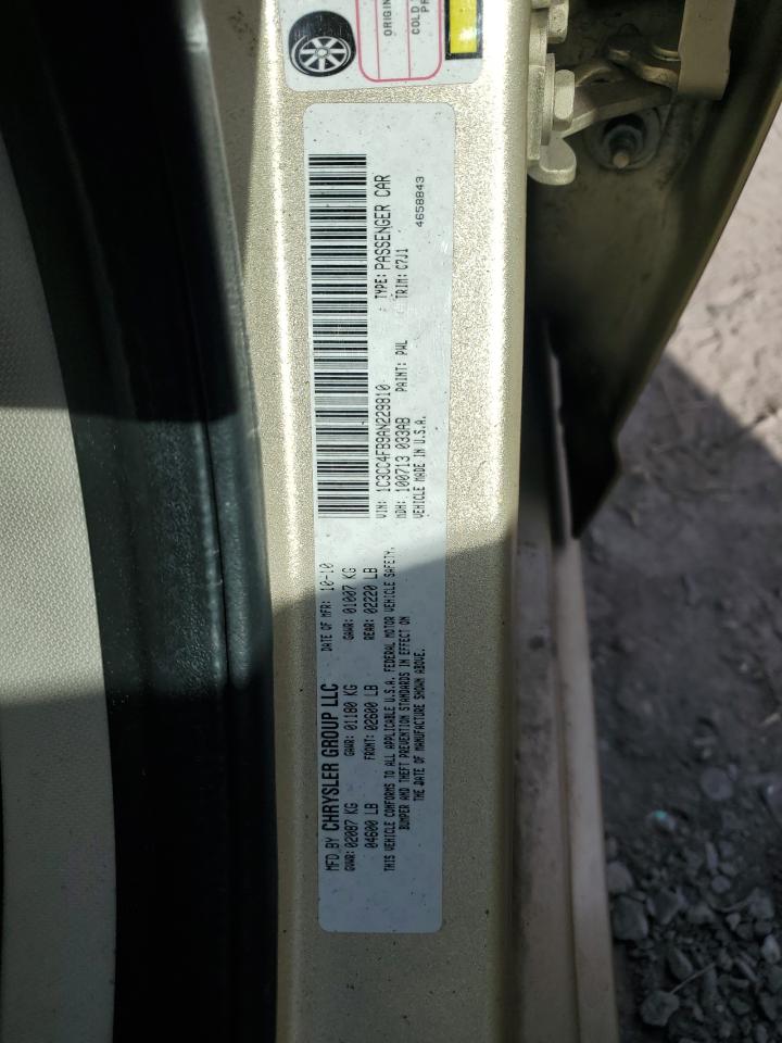 2010 Chrysler Sebring Touring VIN: 1C3CC4FB9AN229810 Lot: 87242645