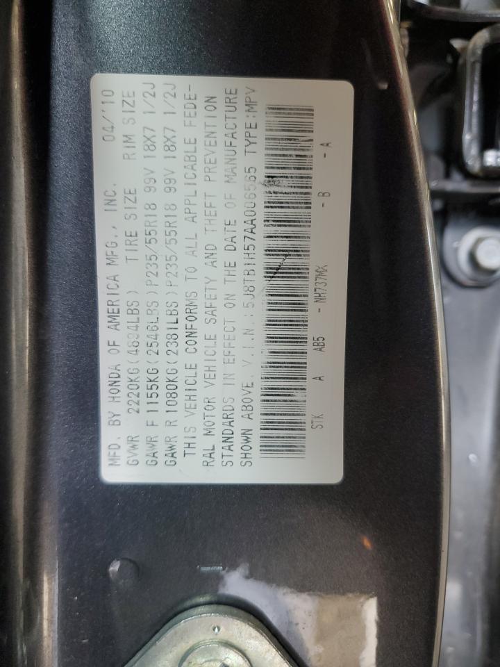 2010 Acura Rdx Technology VIN: 5J8TB1H57AA006565 Lot: 85257755