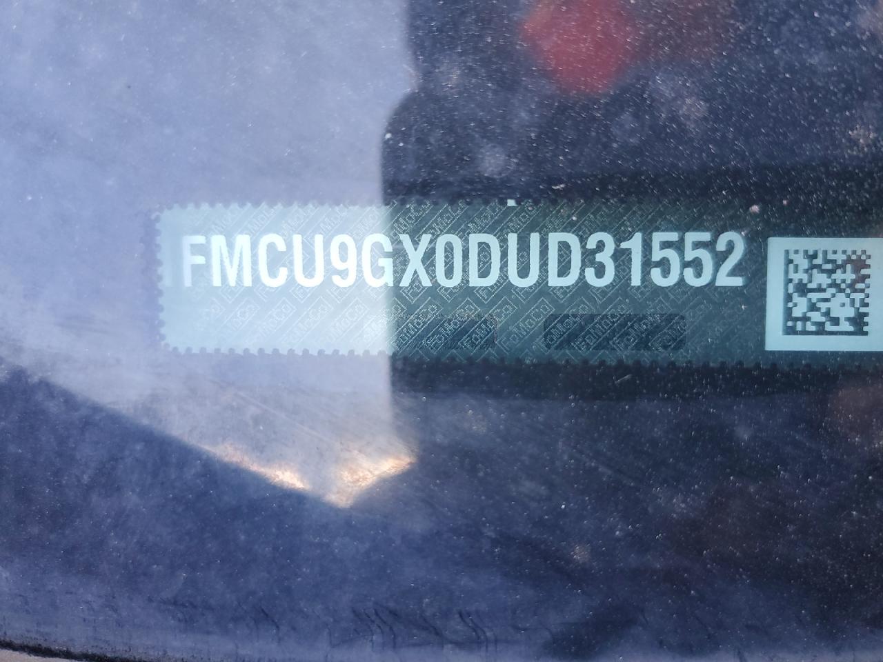 2013 Ford Escape Se VIN: 1FMCU9GX0DUD31552 Lot: 86262655