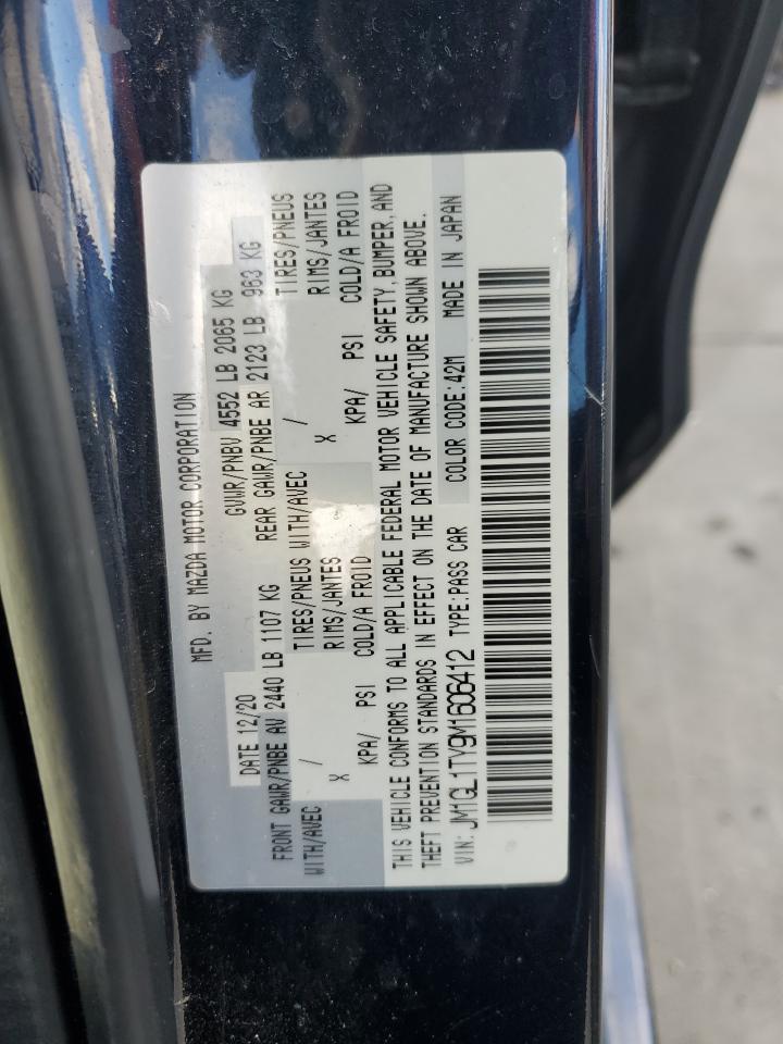 2021 Mazda 6 Grand Touring VIN: JM1GL1TY9M1606412 Lot: 89724735