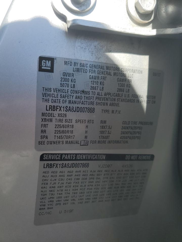 2018 Buick Envision Essence VIN: LRBFX1SA8JD007868 Lot: 89698815