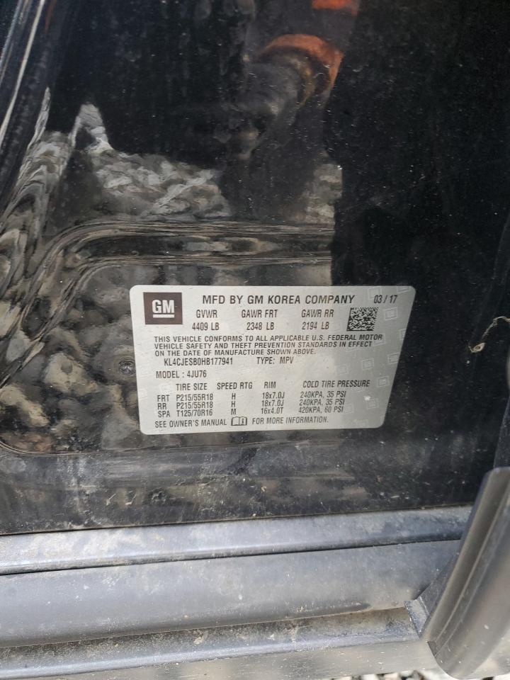 2017 Buick Encore Preferred VIN: KL4CJESB0HB177941 Lot: 89933045