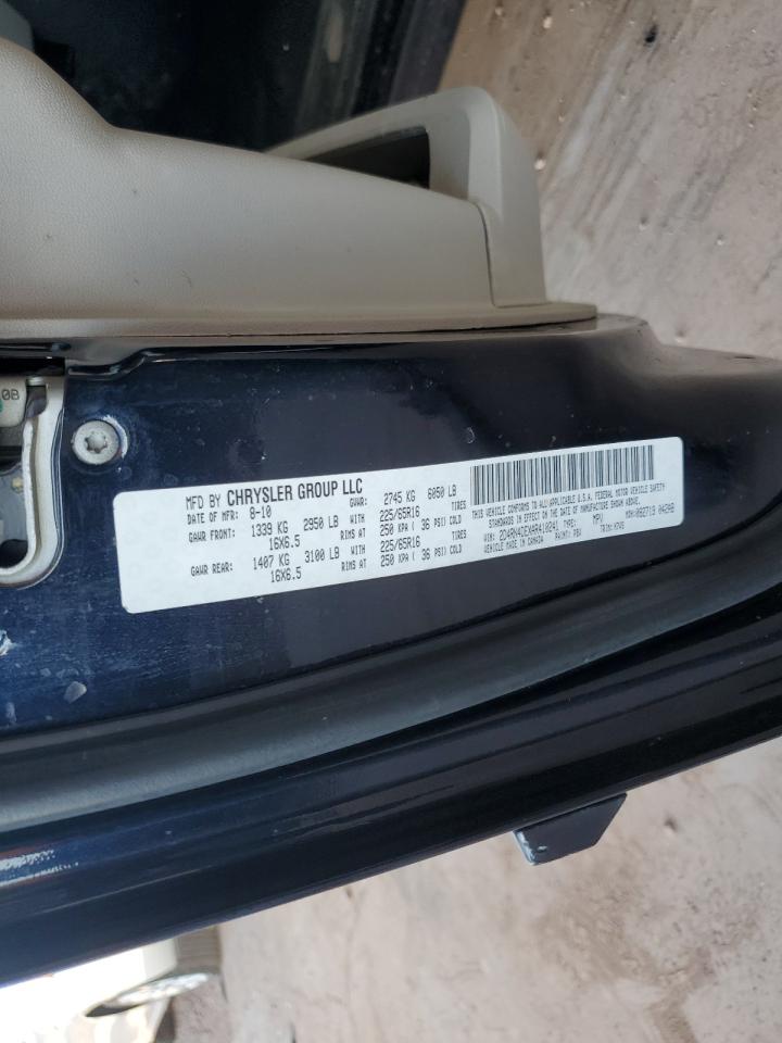 2010 Dodge Grand Caravan Se VIN: 2D4RN4DEXAR410241 Lot: 87305765