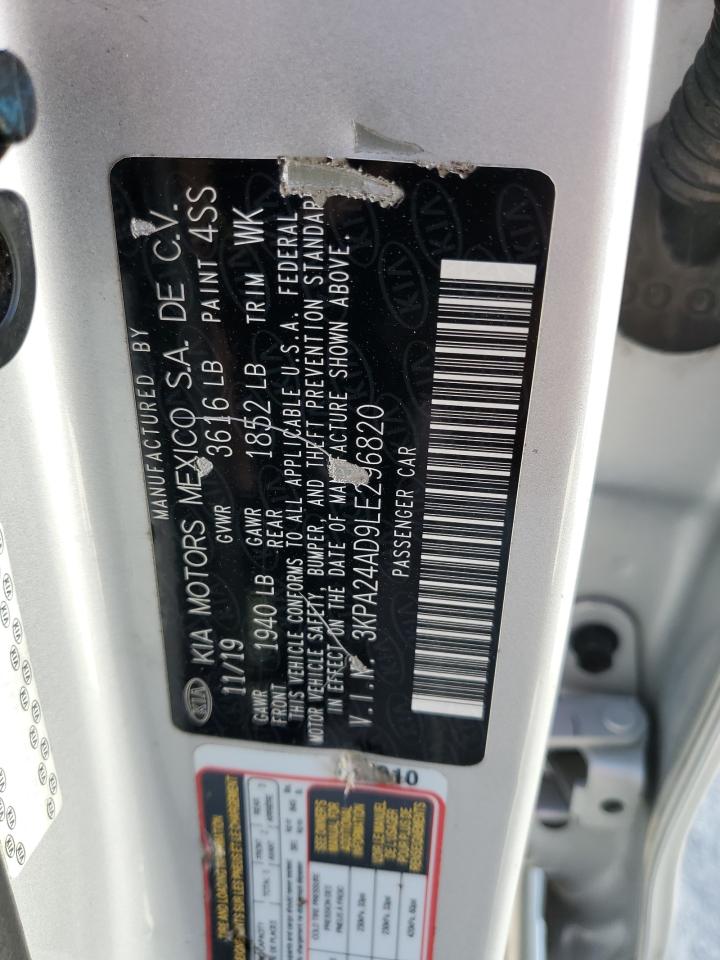 2020 Kia Rio Lx VIN: 3KPA24AD9LE296820 Lot: 86988145