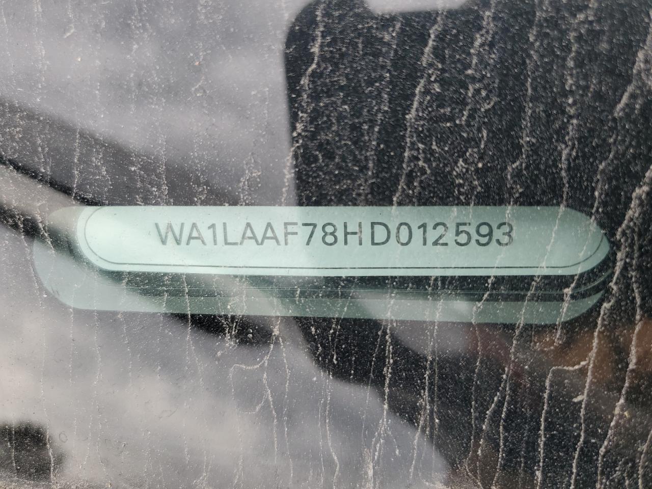 2017 Audi Q7 Premium Plus VIN: WA1LAAF78HD012593 Lot: 85742475