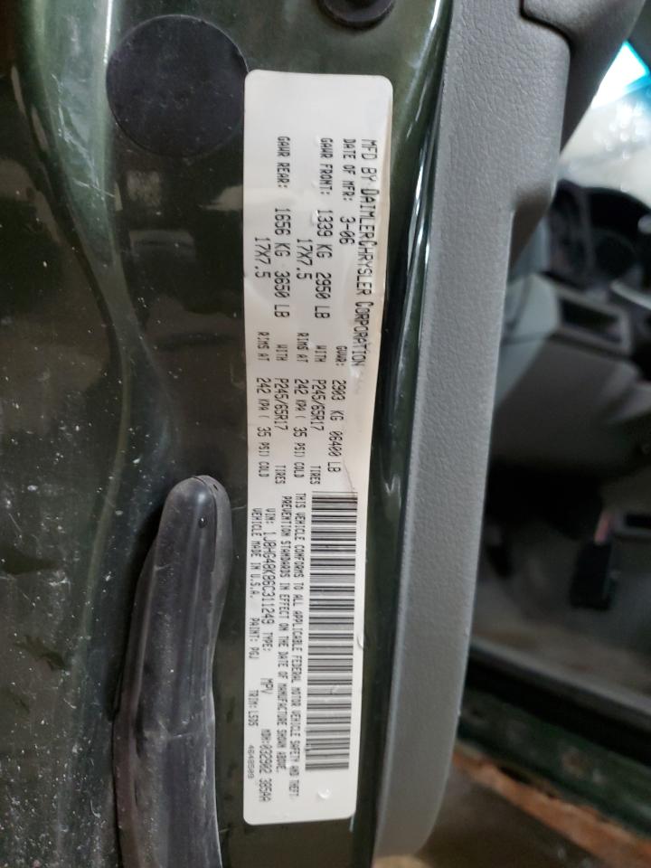 2006 Jeep Commander VIN: 1J8HG48K86C311249 Lot: 90601295