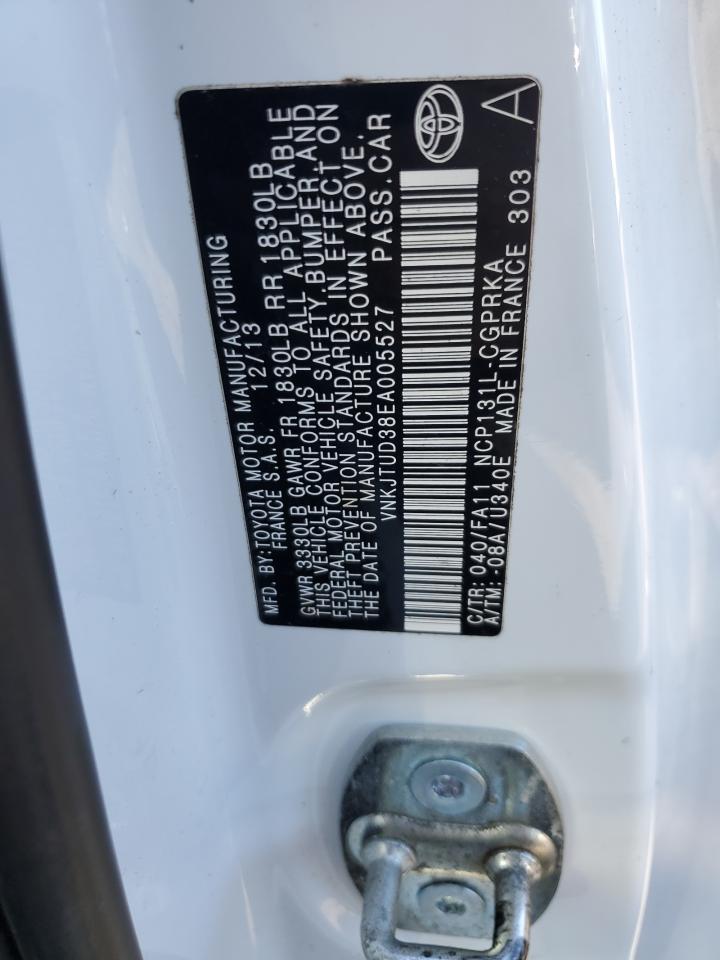 2014 Toyota Yaris VIN: VNKJTUD38EA005527 Lot: 84270645