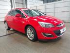 2013 VAUXHALL ASTRA 1.6I 16V SRI 5DR for sale at Copart EAST KILBRIDE