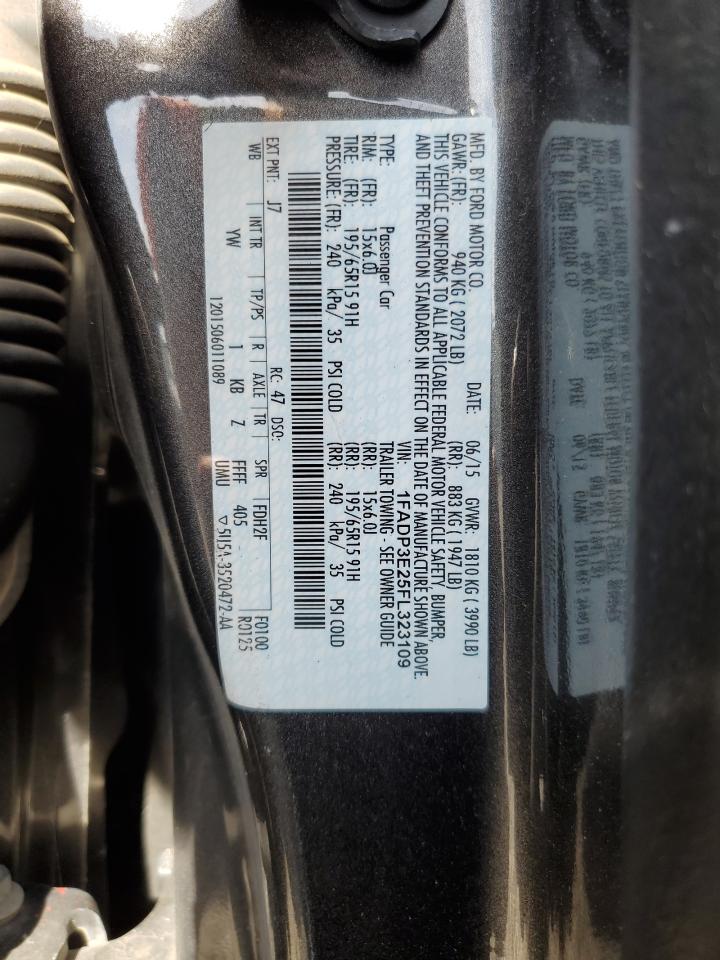2015 Ford Focus S VIN: 1FADP3E25FL323109 Lot: 85097605