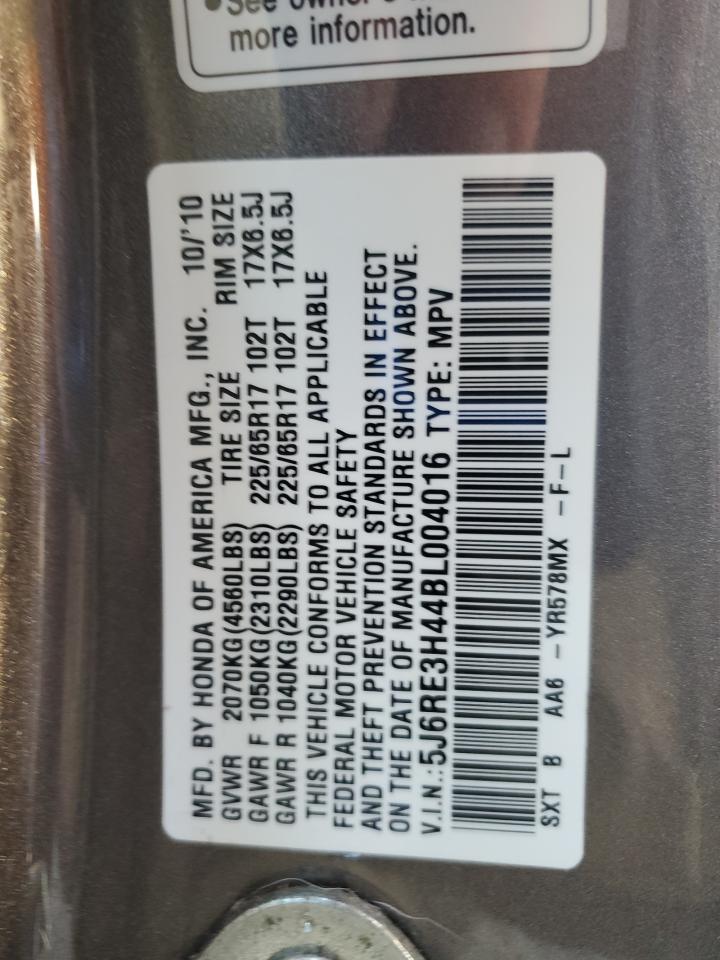 2011 Honda Cr-V Se VIN: 5J6RE3H44BL004016 Lot: 85676135