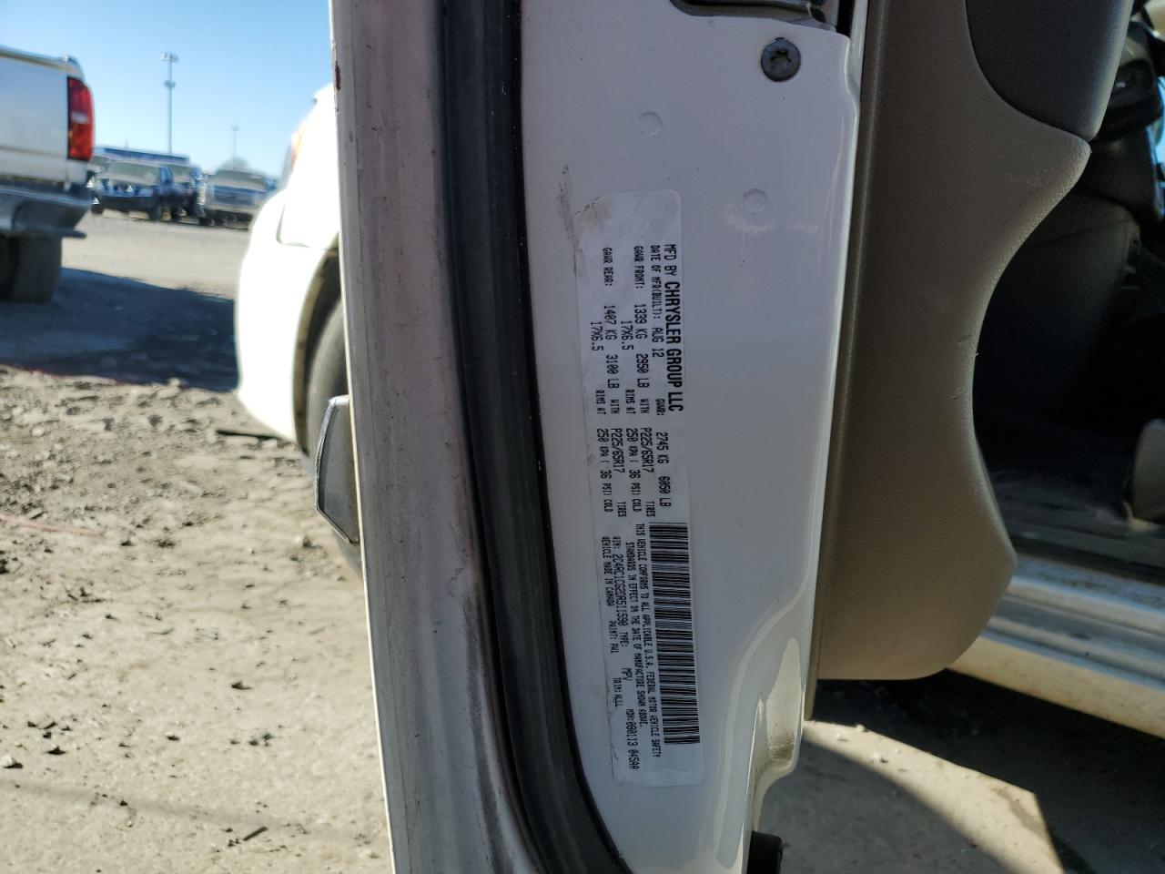 2013 Chrysler Town & Country Touring L VIN: 2C4RC1CG2DR511590 Lot: 89647515